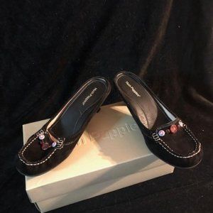 Hush Puppies Kitten Hills Black Suede New Size 7